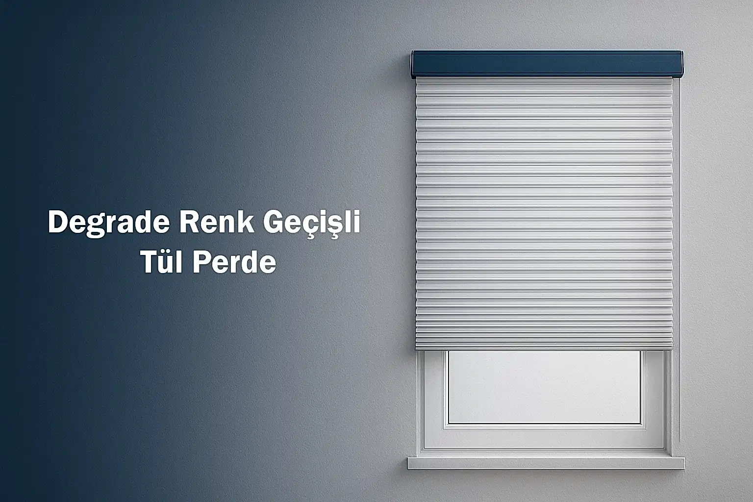 Degrade Renk Geçişli Tül Perde