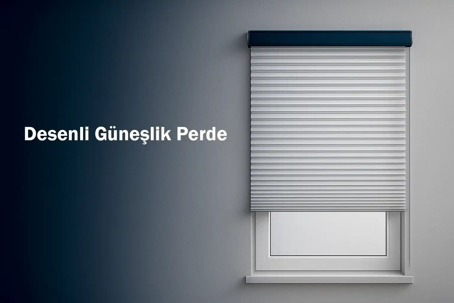 Desenli Güneşlik Perde