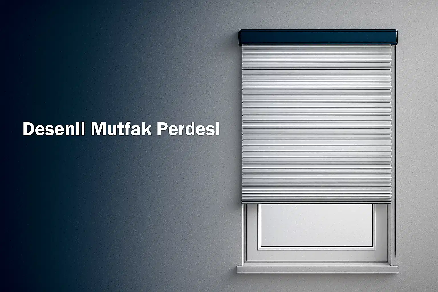 Desenli Mutfak Perdesi