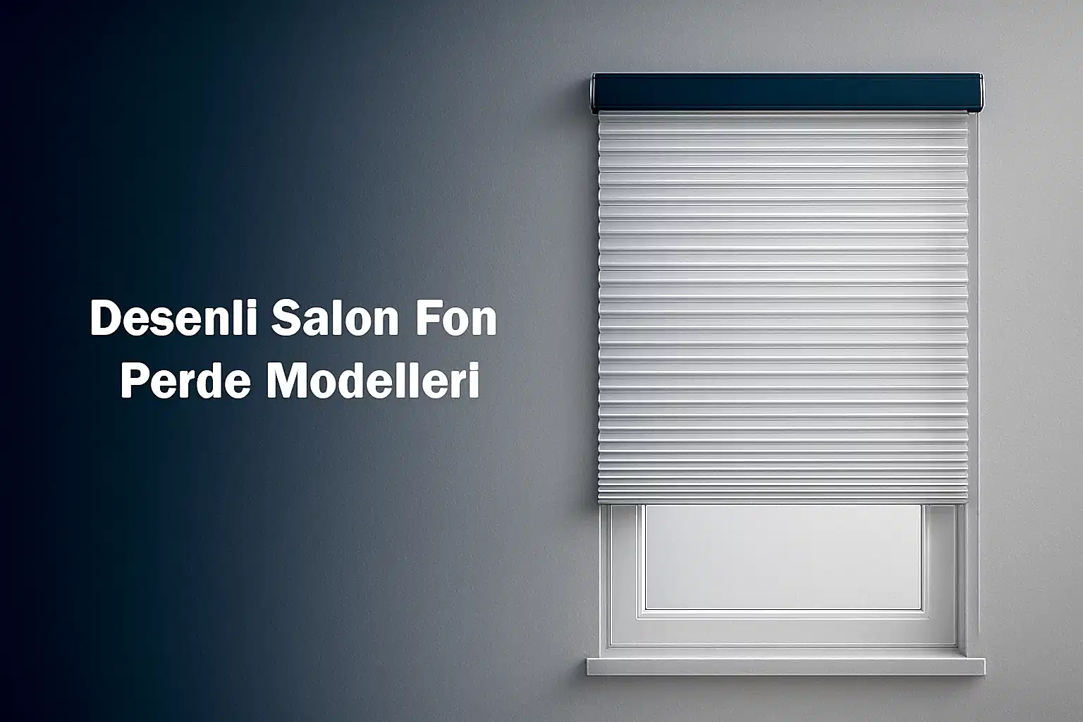Desenli Salon Fon Perde Modelleri