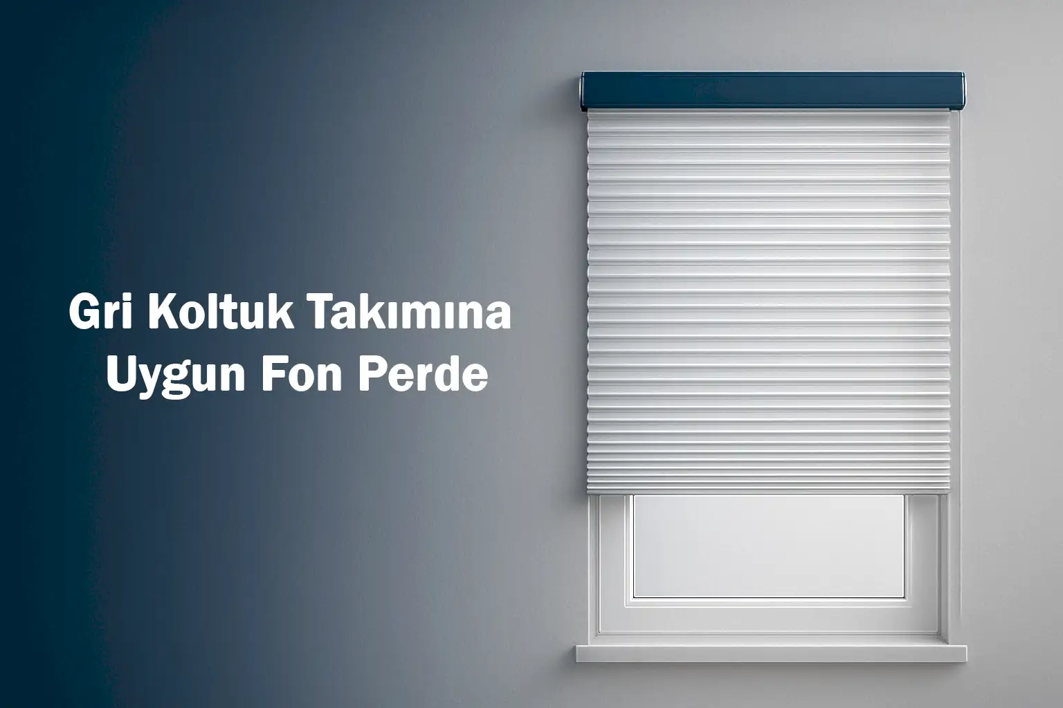Gri Koltuk Takımına Uygun Fon Perde